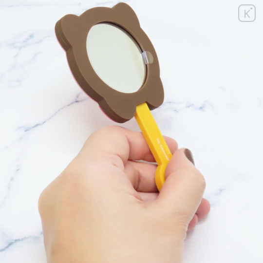 Japan Kirby Hand Mirror - Kirby : Chocolate Style Hovering - 3
