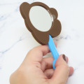 Japan Kirby Hand Mirror - Waddle Dee : Chocolate Style - 3