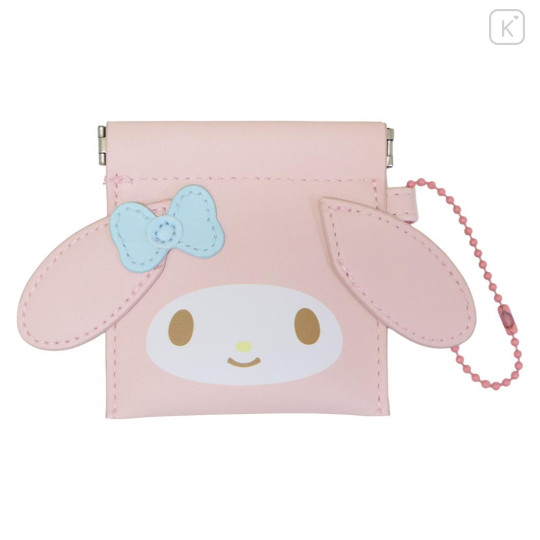Japan Sanrio Mini Squeeze Pinch Pouch - My Melody : Face - 1