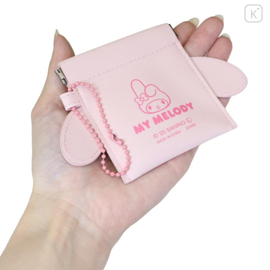 Japan Sanrio Mini Squeeze Pinch Pouch - My Melody : Face - 2