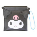 Japan Sanrio Mini Squeeze Pinch Pouch - Kuromi : Face - 1