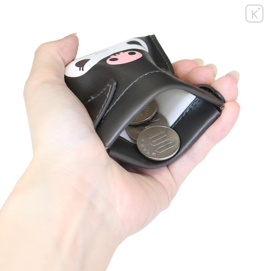 Japan Sanrio Mini Squeeze Pinch Pouch - Kuromi : Face - 3