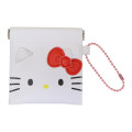 Japan Sanrio Mini Squeeze Pinch Pouch - Hello Kitty : Face - 1