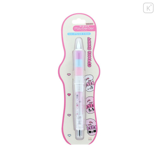 Japan Esther Bunny Dr. Grip Play Border Shaker Mechanical Pencil - White - 3