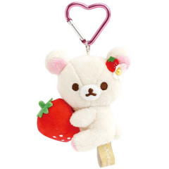 Japan San-X Store Hanging Plush Toy - Korilakkuma : Tochigi Strawberry Ambassador B