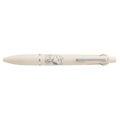 Japan Peanuts Jetstream Lite Touch 4&1 Multi Ballpoint Pen + Mechanical Pencil - Snoopy & Woodstock : Beige