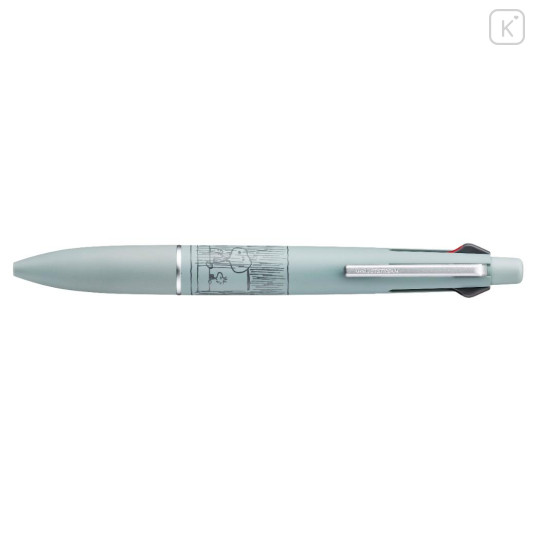 Japan Peanuts Jetstream Lite Touch 4&1 Multi Ballpoint Pen + Mechanical Pencil - Snoopy & Woodstock : Raining - 1