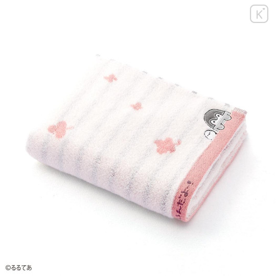 Japan Koupen Chan Jacquard Face Towel - Clover Pink - 3
