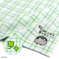 Japan Koupen Chan Gauze Towel Handkerchief - Tartan Green - 2
