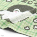 Japan Koupen Chan Gauze Towel Handkerchief - Tartan Green Good Luck Charm - 2
