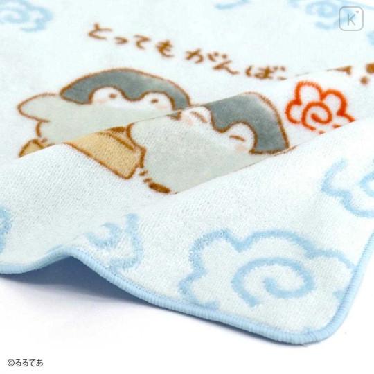 Japan Koupen Chan Mini Towel Handkerchief - Blue You Did A Great Job - 2