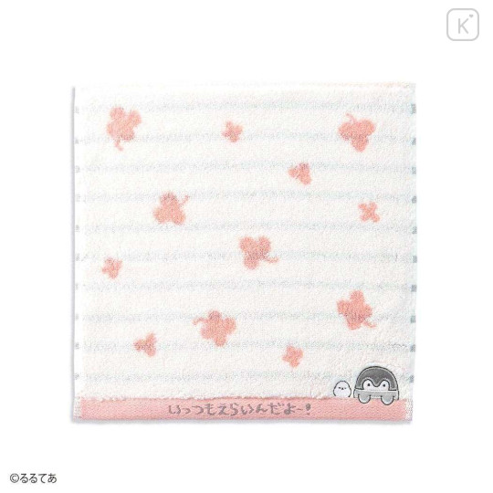 Japan Koupen Chan Embroidered Mini Towel Handkerchief - Clover Pink - 1