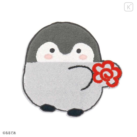 Japan Koupen Chan Die-cut Jacquard Mini Towel - Flower - 1