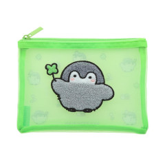 Japan Koupen Chan Flat Mesh Pouch - Clover Green