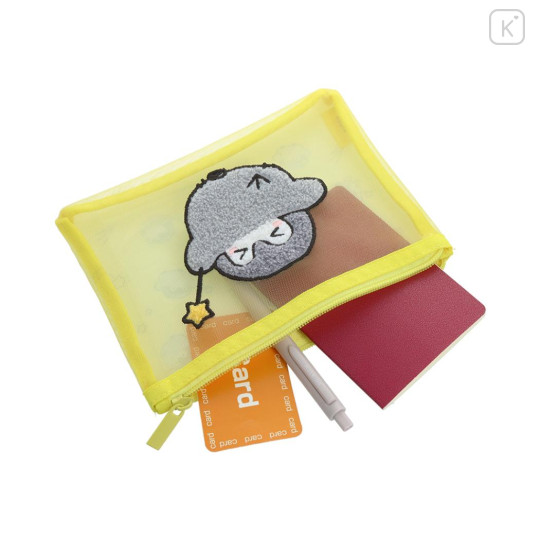 Japan Koupen Chan Flat Mesh Pouch - Star Yellow - 3