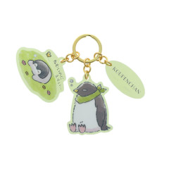 Japan Koupen Chan Acrylic Keychain 3 Charm - Sleepy Green