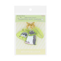 Japan Koupen Chan Acrylic Keychain 3 Charm - Sleepy Green - 2