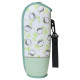 Japan Koupen-chan Plastic Bottle Holder - Clover All Over Green