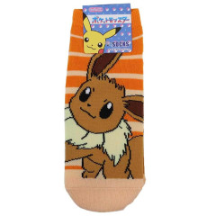 Japan Pokemon Socks - Eevee : Orange Striped