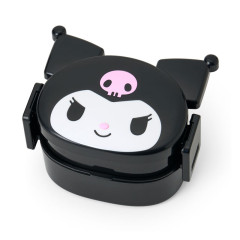 Japan Sanrio Original 2 Tier Bento Lunch Box 540ml - Kuromi : Face