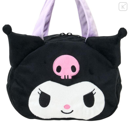 Japan Sanrio Original Insulated Cooler Lunch Bag - Kuromi : Face - 4