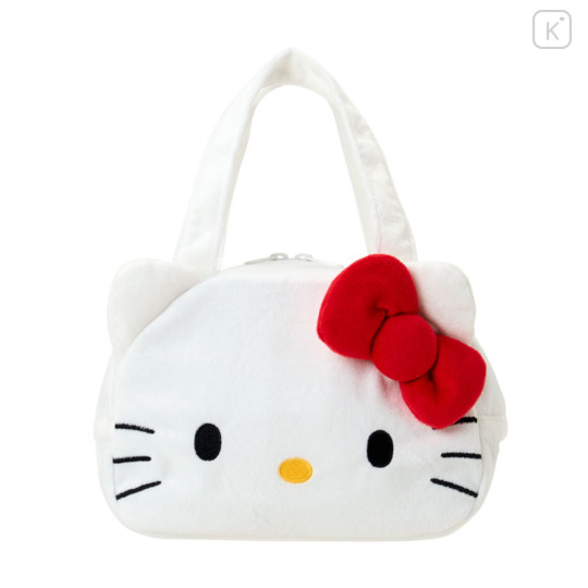 Japan Sanrio Original Insulated Cooler Lunch Bag - Hello Kitty : Face - 1