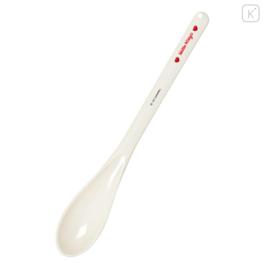 Japan Sanrio Original Chopsticks 18cm & Spoon with Case - Hello Kitty : Smiles Come From Heart - 4