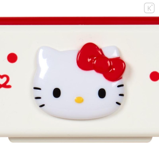 Japan Sanrio Original Chopsticks 18cm & Spoon with Case - Hello Kitty : Smiles Come From Heart - 5