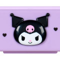 Japan Sanrio Original Chopsticks 18cm & Spoon with Case - Kuromi : Always In Style - 5