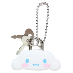 Japan Sanrio Mini Mascot Padlock Keychain - Cinnamoroll : Face Smile