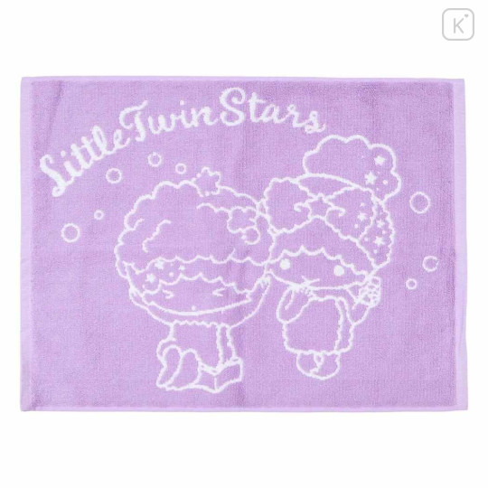 Japan Sanrio Towel Bath Mat - Little Twin Stars : Bathtime Light Purple - 1