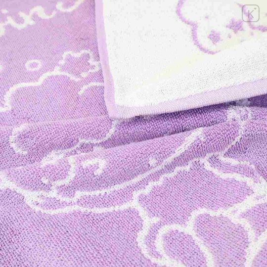 Japan Sanrio Towel Bath Mat - Little Twin Stars : Bathtime Light Purple - 2