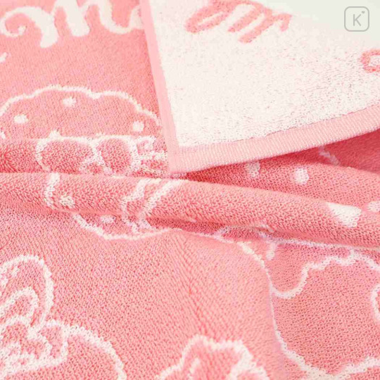 Japan Sanrio Towel Bath Mat - My Melody : Bathtime Light Pink - 2