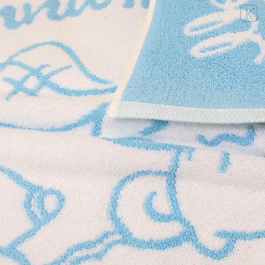 Japan Sanrio Towel Bath Mat - Cinnamoroll & Milk : Bathtime White Blue - 2
