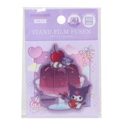 Japan Sanrio Die-cut Sticky Notes - Kuromi : Stand Film Fusen Dessert Jelly