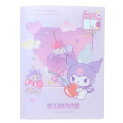 Japan Sanrio Pocket A4 Clear File Folder - Kuromi : Dessert Jelly