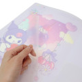 Japan Sanrio Pocket A4 Clear File Folder - Kuromi : Dessert Jelly - 3
