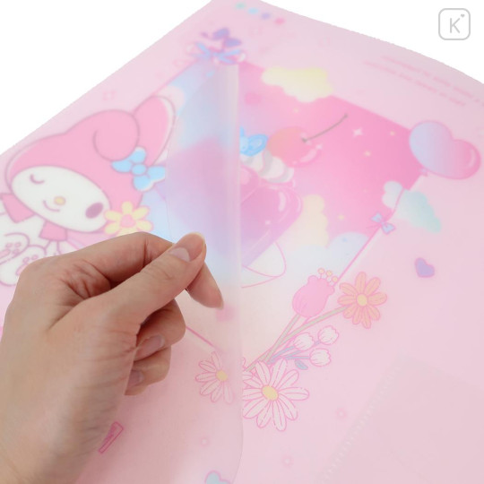 Japan Sanrio Pocket A4 Clear File Folder - My Melody : Dessert Jelly - 3