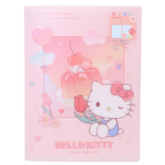 Japan Sanrio Pocket A4 Clear File Folder - Hello Kitty : Dessert Jelly