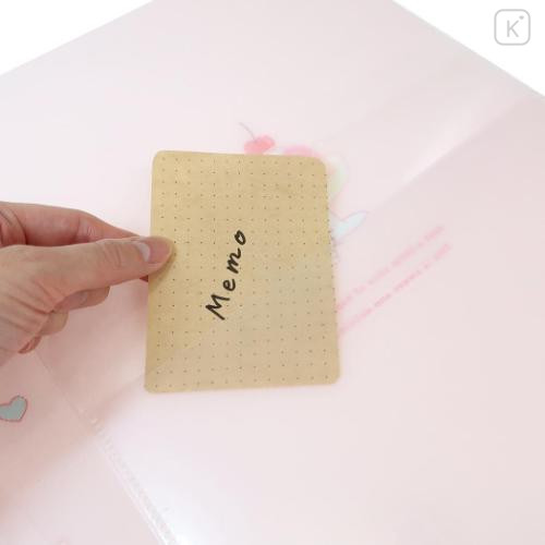 Japan Sanrio Pocket A4 Clear File Folder - Hello Kitty : Dessert Jelly - 4