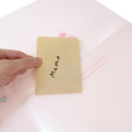 Japan Sanrio Pocket A4 Clear File Folder - Hello Kitty : Dessert Jelly - 4
