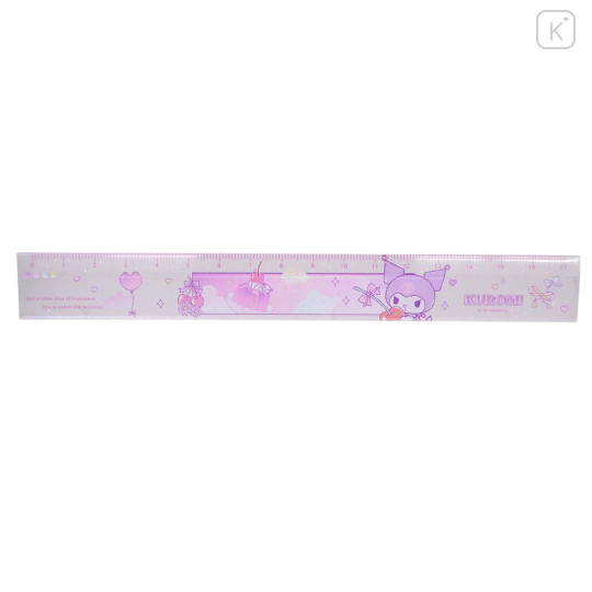 Japan Sanrio 17cm Ruler - Kuromi : Dessert Jelly - 1