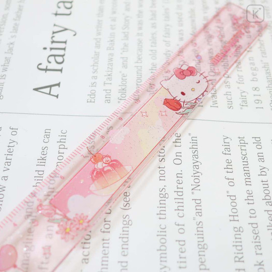 Japan Sanrio 17cm Ruler - Hello Kitty : Dessert Jelly - 2