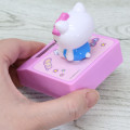 Japan Sanrio Solar Bobblehead - Hello Kitty : Sitting Pink - 2