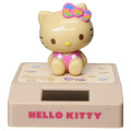 Japan Sanrio Solar Bobblehead - Hello Kitty : Sitting Tan Swimsuit - 1