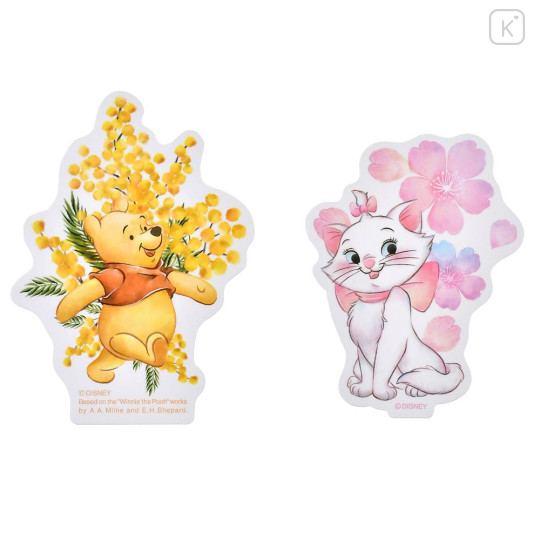 Japan Disney Store Die-cut Sticker Collection - Flower Watercolor - 3