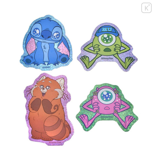 Japan Disney Store Die-cut Sticker Collection - Mike & Mei & Stitch : Hologram Watery Eyes - 2