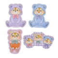 Japan Disney Store Die-cut Sticker Collection - Chip & Dale : Bear Costume - 2