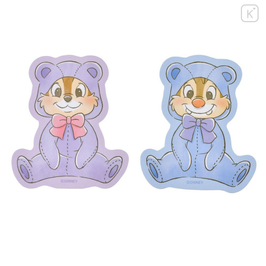 Japan Disney Store Die-cut Sticker Collection - Chip & Dale : Bear Costume - 3