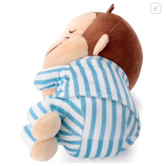 Japan Curious George Sleeping Friend Plush Toy (S) - Pajama - 3